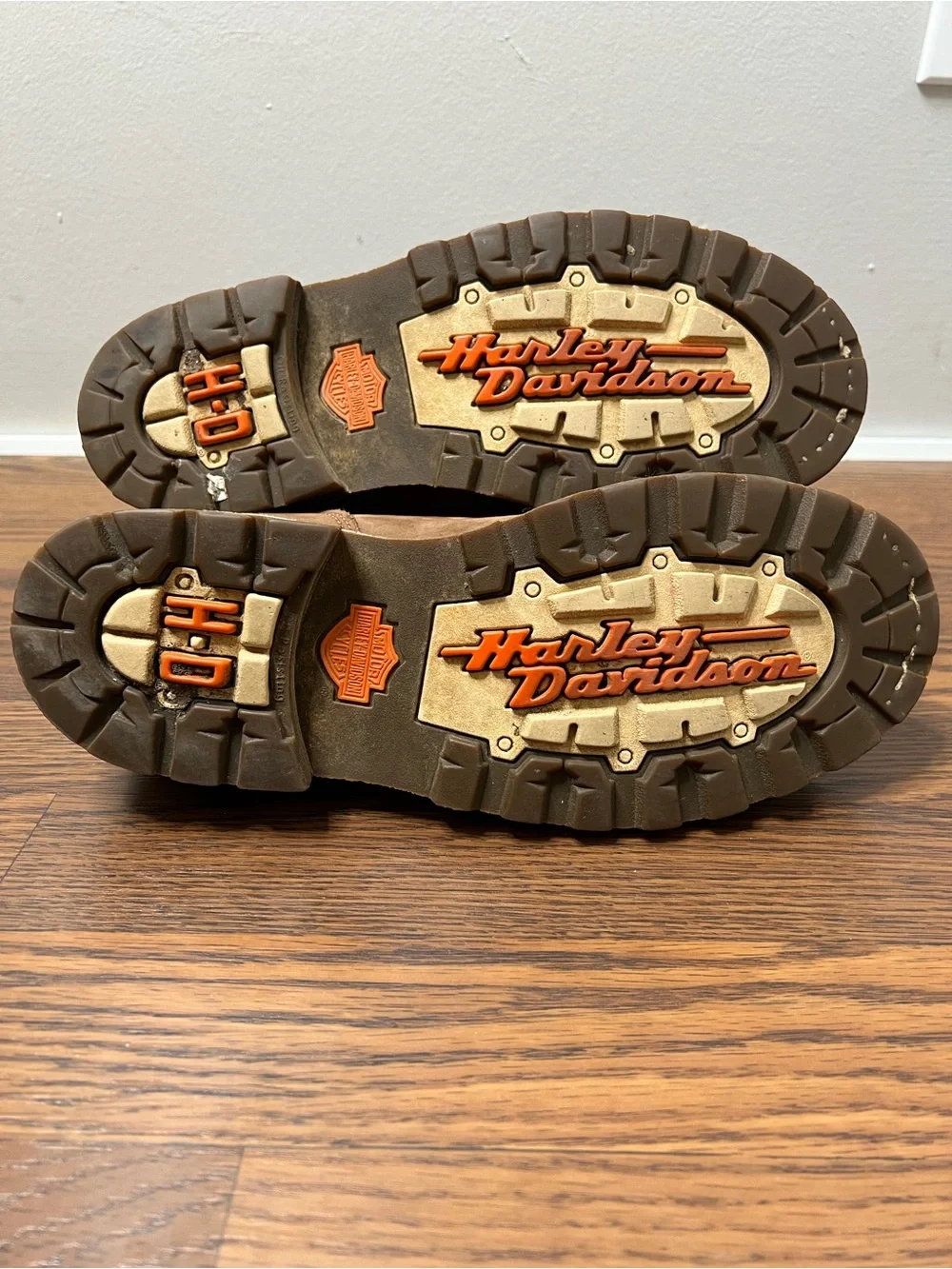 Harley-Davidson Leather Combat boots with a winged emblem detail size Men’s 8.5